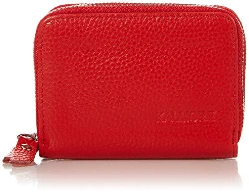KALMOR Wallets for Women Leather Double Zipper RFID Blocking Purse with Coin Pocket