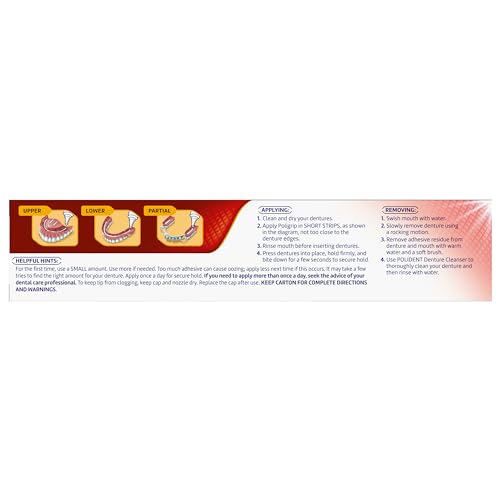 Super Poligrip 310158133339 Power Max Power Hold Plus Seal Denture Adhesive Cream thumb #7