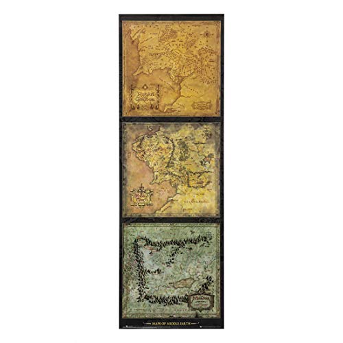 GB eye LTD, El Señor de los Anillos, Mapa de la Tierra Media, Poster Puerta, 53 x 158 cm