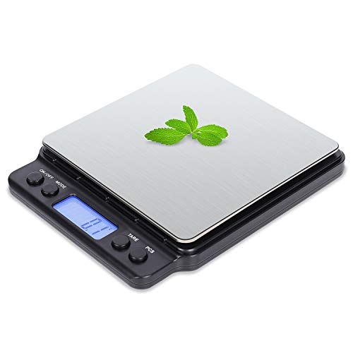 VOVOLY Food Digital Kitchen Scale 3000g01g001oz High Accuracy Multifunction Precision Scale Kitchen Sclae Grams - 01g Spice Coffee Scale 01g Batteries Included