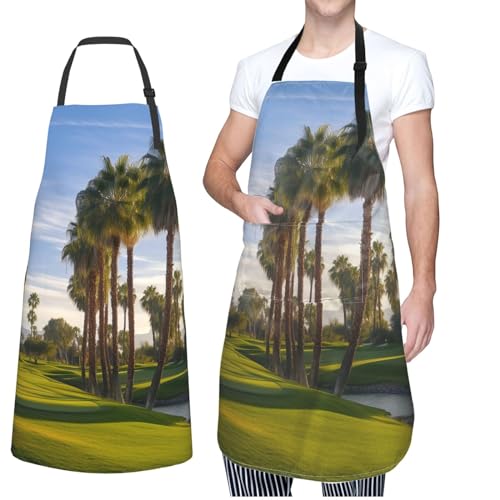Bavoirs de cuisine réglables motif loup fantastique avec poches pratiques lot de 2