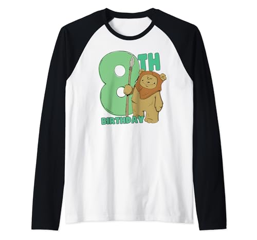 T-shirt Ewok Star Wars Enfant 8 Ans Style Raglan pour Anniversaire