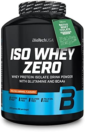 BioTechUSA Iso Whey ZERO, Lactose, Gluten, Sugar FREE, Premium Whey Protein Isolate, 2.27 kg, Czekolada
