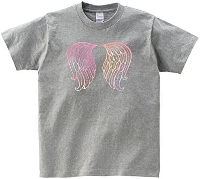 Amazon Lindwurm Tシャツ メンズ 半袖 おしゃれ 羽 羽根 ゆめかわいい パステル 原宿系 クルーネック Uネック ユニセックス 男女兼用 プリントtシャツ Tシャツ カットソー 通販