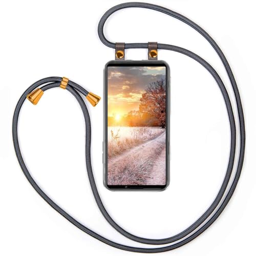 Chaîne de téléphone Sony Xperia 5 III cordon anthracite réglable housse de protection moex