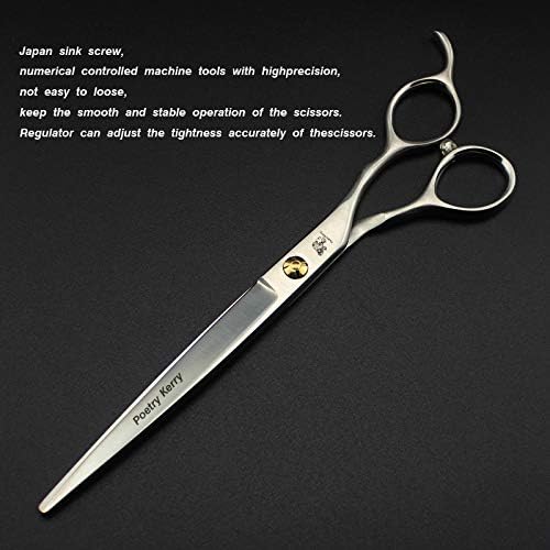 high-end Professional pet Care 7 inch pet Scissors 440C Steel Silver