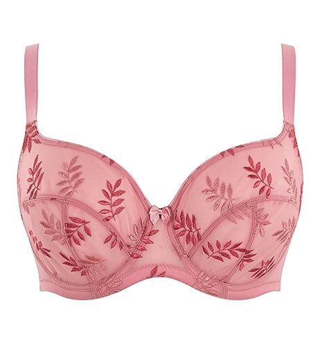 Image of Panache Tango Balcony Bra for Women - Wired, Non-Padded Full Cup Support with Leaf Embroidery