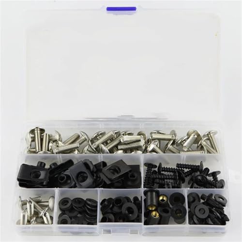 Kit boulons carénage vis noir et argent aux finitions soignées pour YZF