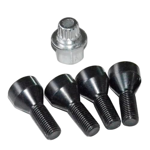 Accesorios compatibles con pernos orejeta negros para tornillo cubo rueda