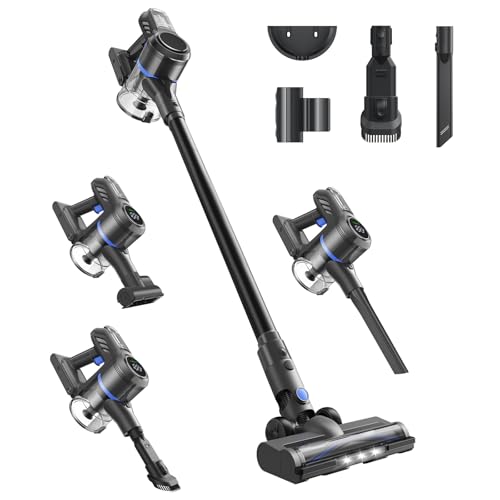 Image of DREAME J30-W Cordless Vacuum Cleaner with LED Headlights, 450W Powerful Suction, 60Min Runtimes, Detachable Battery, One-Touch Emptying, Stick Vacuum Cleaner for Pet Hair, Carpet & Hard Floor
