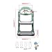 HTTMT- Classic Potty Training Toilet Ladder Seat With Upgraded Cushion Step Stool Ladder Toilet Chair/Toilet Trainer for Baby Toddler Kids Children In Green [P/N: ET-BABY002-GREEN-C]