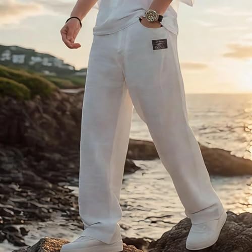 Mokaloha Mens Pants Casual Lightweight Breathable Outdoor Sports Drawstring Comfort Loose Pacificozy Men's Pant3