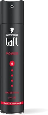 Schwarzkopf Power Hair Spray With Caffeine Formula For Strengthening Hair Hold 5, 72Hr Hold Protection From UV Rays, Wind And Humidity, No Stickiness, Easy To Brush Out, Salon Like Finish- 250Ml
