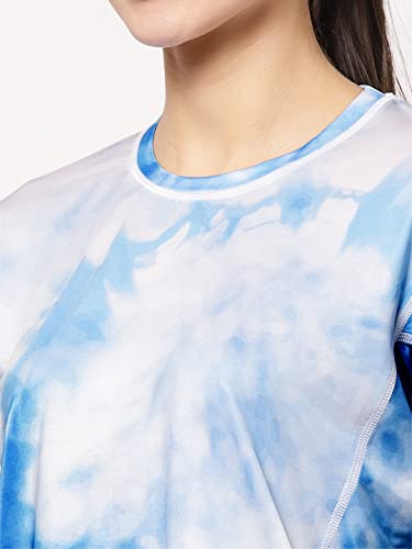 Image of Tie-Dye Crop Top and High Waist Short (Co-Ord Set) for Women Workout