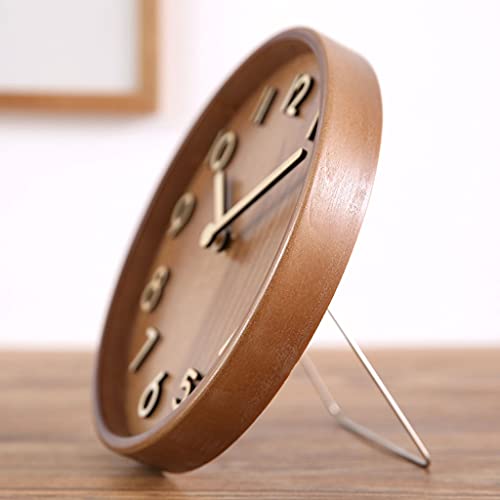 Reloj de escritorio de madera premium con diseño minimalista 5