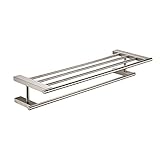 ALFI brand AB9564-BN Towel Bar & Shelf Bathroom Accessory, 26', Brushed Nickel