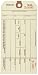 Aviditi G18021 10 Point Cardstock #8 Stub Style Inventory Tag,"Number 1000-1999", 6-1/4" Length x 3-1/8" Width, Manila (Case of 1000)