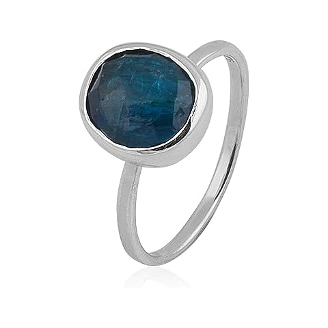 Silver Eternity Neon Apatite Ring Cover