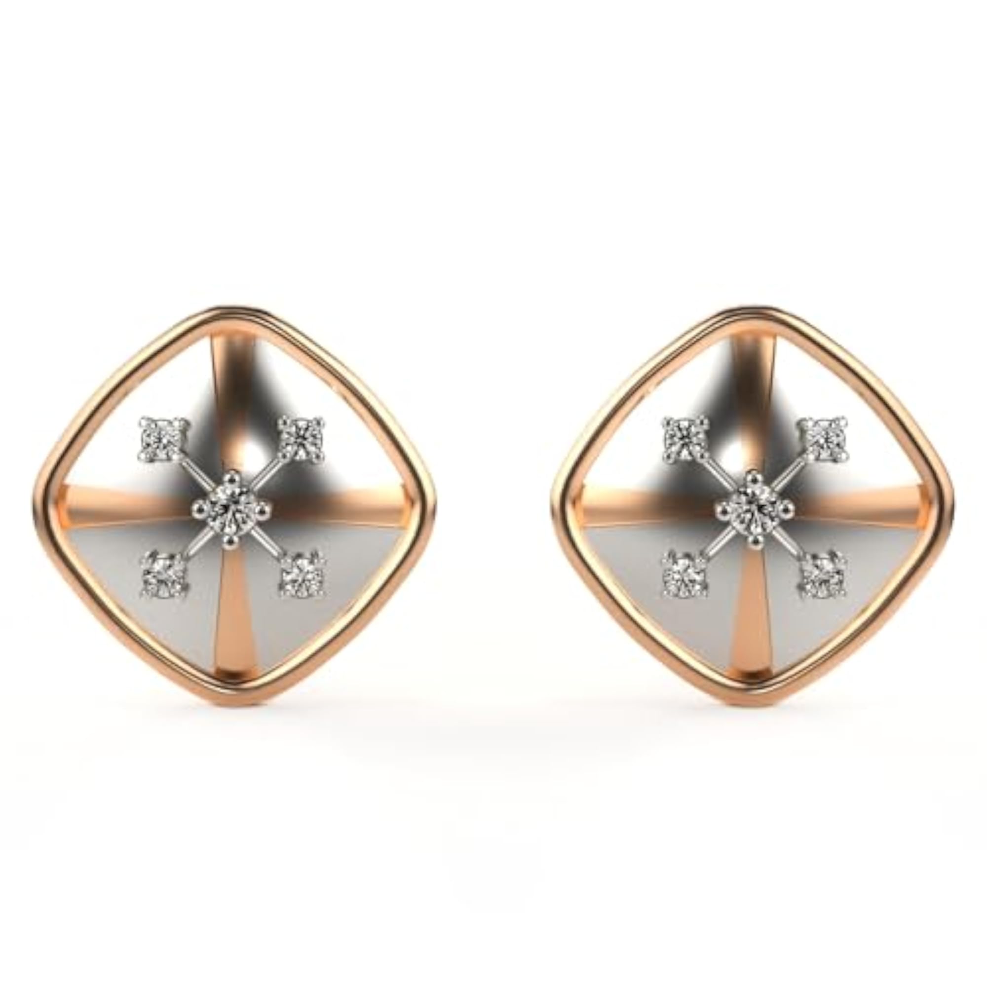 Women's Sterling Silver 0.18ct Lab Grown Diamond Earrings, Stylish