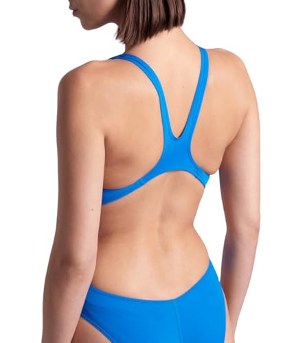 Image of Arena Womens Solid Team Swimsuit Swim Tech Back MaxLife Open Back Bathing Suit Athletic Swimwear