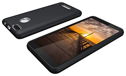 TUDIA Nuu Mobile A5L Case, [Arch] Shock Absorption Drop-Proof Lightweight Scratch Resistant TPU Bumper Protection Cover for Nuu Mobile A5L (Black) - Thumbnail 2
