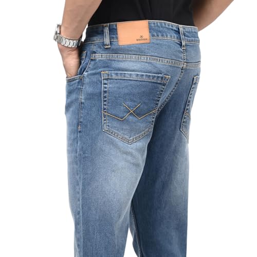 Image of WROGN Men's Slim Fit Jeans | Cotton Stretch | Mid Rise | Casual Denim