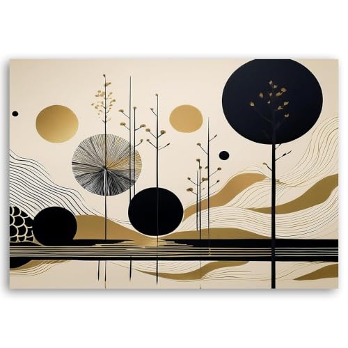 Cuadro abstracto moderno para renovar paredes de oficina o salón, lámina botánica de 50x70cm