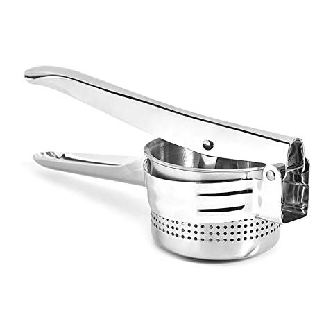TopHGC Zitruspresse Zitronenpresse, Edelstahl Manuelle Zitronenpresse Hochleistungsfruchtkartoffeln Knoblauch Orangenpresse, BPA-frei Limettensaftpresse Cover