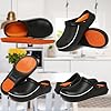 JSWEI Comfortable Chef Shoes Non Slip Waterproof Nursing Clogs Garden Safety Work Shoes Black 4.5 UK #4