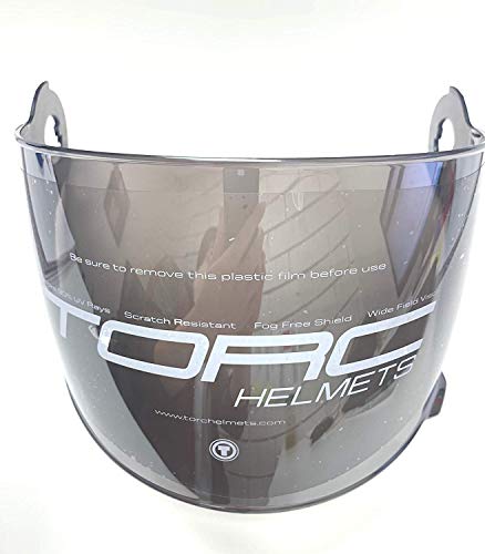 TORC Unisex-Adult Full Face Helmet Shield (Chrome, One Size)