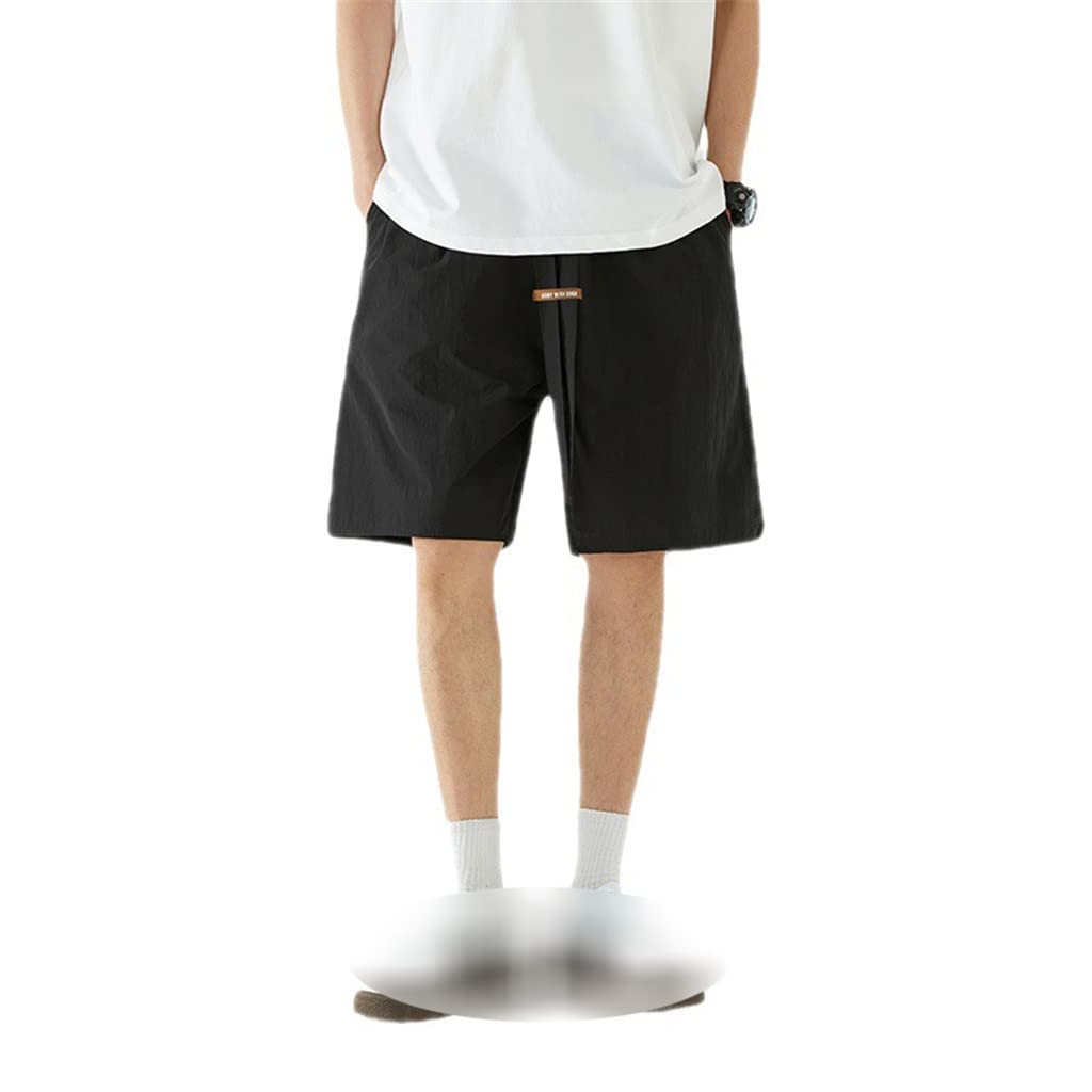 HBJWOV Mens Couple Shorts Casual Sports Loose Shorts Elastic Waist Breathable Outdoors Shorts Medium