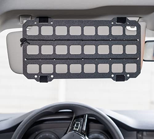 Tacnex NEX-ABS-ZYB Vehicle Rigid Molle Panel For Car Visor Organizer Edc Pouch Tool Holster Bag Holder Tactical Gear Rack Truck Equipment Mount Plate Modular Storage Shelf Auto Interior Accessories thumb #4