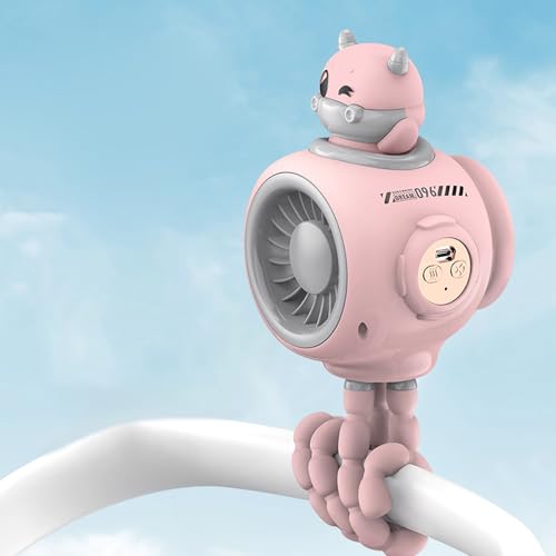 Ventilateur clip poussette USB 3 vitesses refroidissement nomade - 4