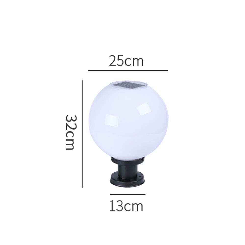 Kreatywna Lampa Kolumnowa Ze Stali Nierdzewnej, Ip65, Wodoodporna, Zewnętrzna, Słupowa, Lampa Uliczna Led, Oświetlenie Bramy Ganku, Akrylowa Kula, Dekoracja Dziedzińca I Pati