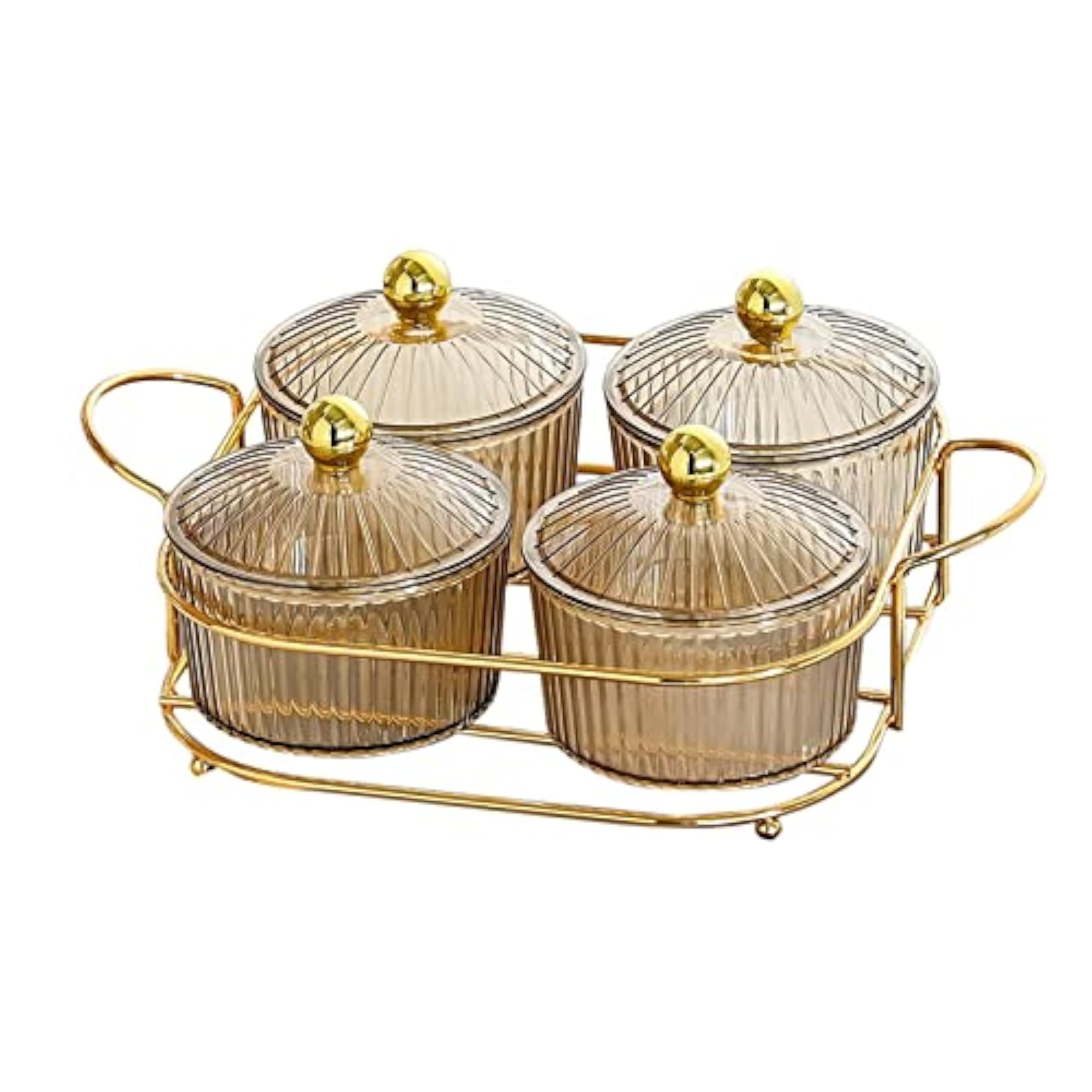 Luxury Snack Dishes Multi Use Condiment Tray with Holder