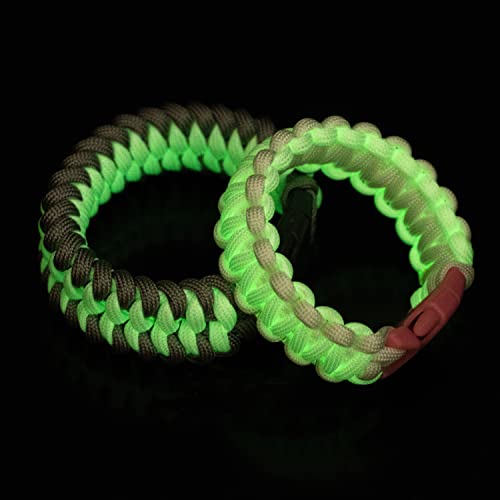 Abma Cord Paracord Fluoreszierende 4mm 30m Leuchtend Im Dunkeln Seil Schnur mit 9 Kern - Max. 250kg (550lbs)