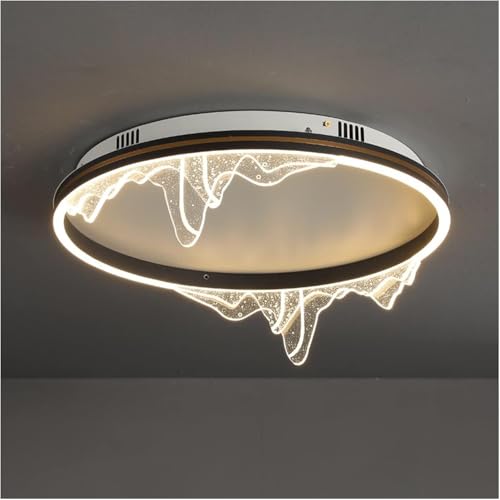 Lampe de plafond iceberg dorée en acrylique haut de gamme pour une décoration contemporaine