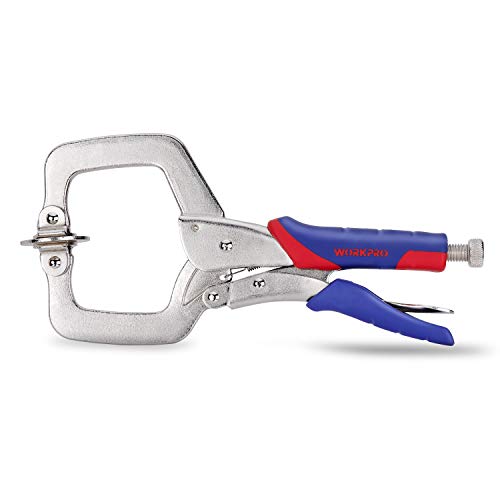 WORKPRO 3" Face Clamp, Metal Pocket Hole Clamp for Woodworking and Jig Pocket