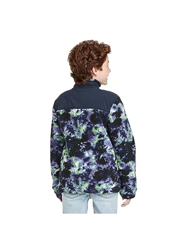 Boys Zip Up High Pile Fleece Jacket art class Navy Blue Size M2