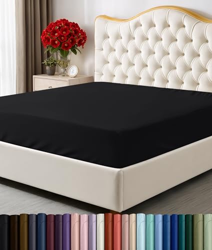 Utopia Bedding Queen Fitted Sheet - Bottom Sheet - Deep Pocket - Soft Microfiber - Shrinkage and...