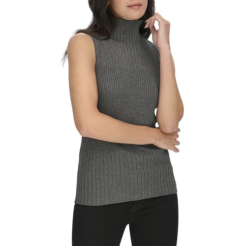 Calvin Klein Women's Mock Neck Sleeveless Sweater3
