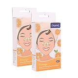 Cosmtek Nose Remover Pore Strips For The T-Zone Area,Nose Strips For Blackhead Removal On Oil Skin,Deep Cleansing Pore Strips With Orange Extracts,2-Pack,16 Count Nose Strips