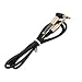 Produktbild MXECO 3,5 mm Klinke 1M AUX Audio-Kabel Stecker-Stecker-Kabel Goldeinsteckleuchter Netzkabel Frühling Audio-Kabel für Telefon-Auto-Lautsprecher-Kopfhörer (schwarz)
