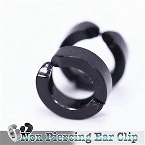 Men Women Titanium Steel Round Small Non Piercing Ear Clip Ear Cuff Clip Jewelry Clip On Bamboo Earrings For Women, One Size #TOP5