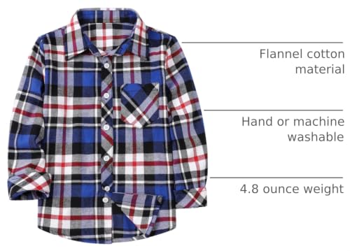 Image of Betusline Boy and Men Button Down Plaid Shirt | Soft,Breathable and Comfortable Fabric