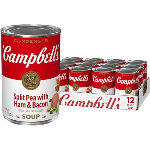 Campbell's Condensed Split Pea with Ham Soup, 11.5 Ounce (Pack of 12)