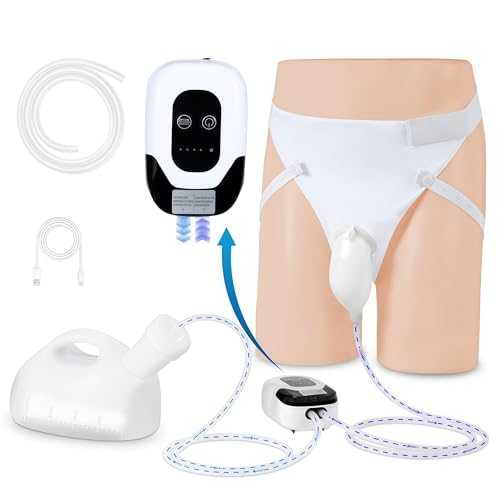 2025 Intelligent Male Electric Urinal with Non-Invasive Sensitive Sensor Technology for Automatic Start, Bed Rest Anti-Leakage Design, 2000mL Large Capacity, 6.5 ft Catheter