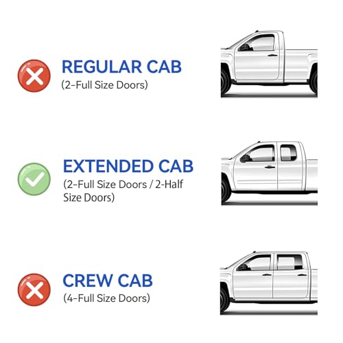 Image of Window Visors Rain Guards for 1999-2006 Chevy Silverado /GMC Sierra 1500 /2500 / 3500 / 2500HD, Window Vent Wind Deflectors Visors Shades for 2007 Silverado /Sierra Classic Model - Extended Cab