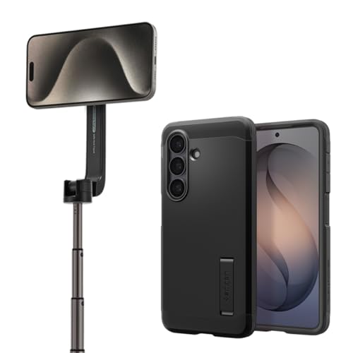 Evita caídas en tu Galaxy S26 con la funda MagSafe y palo selfie Spigen anticaídas