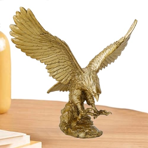 Statues et figurines d'aigle – Figurine d'aigle américain, sculpture décorative en résine pour la réception d'entreprise, l'entrée du magasin